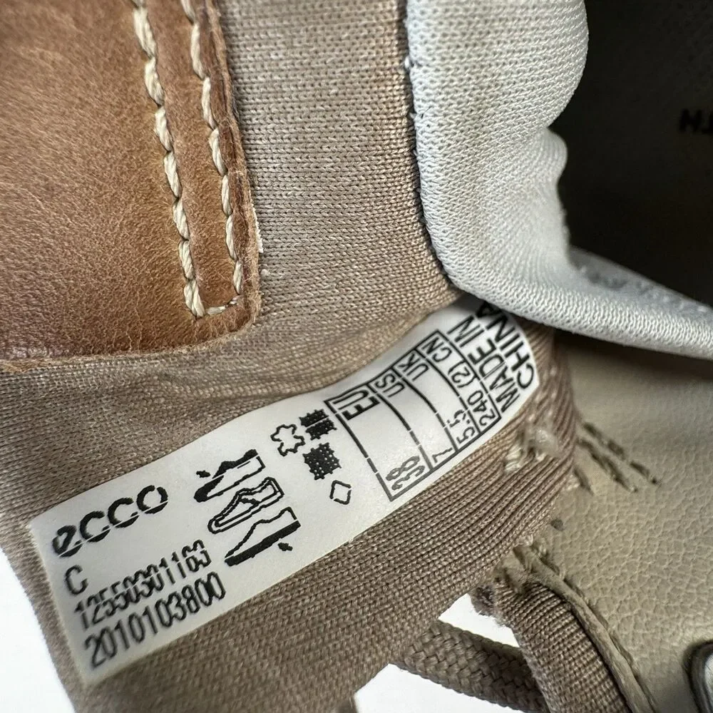 ECCO BIOM HYBRID 3 Womens 7 / 38 Gore-Tex Golf Shoes Yak Leather Spikeless Grey